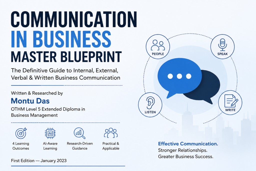 COMMUNICATION IN BUSINESS MASTER BLUEPRINT